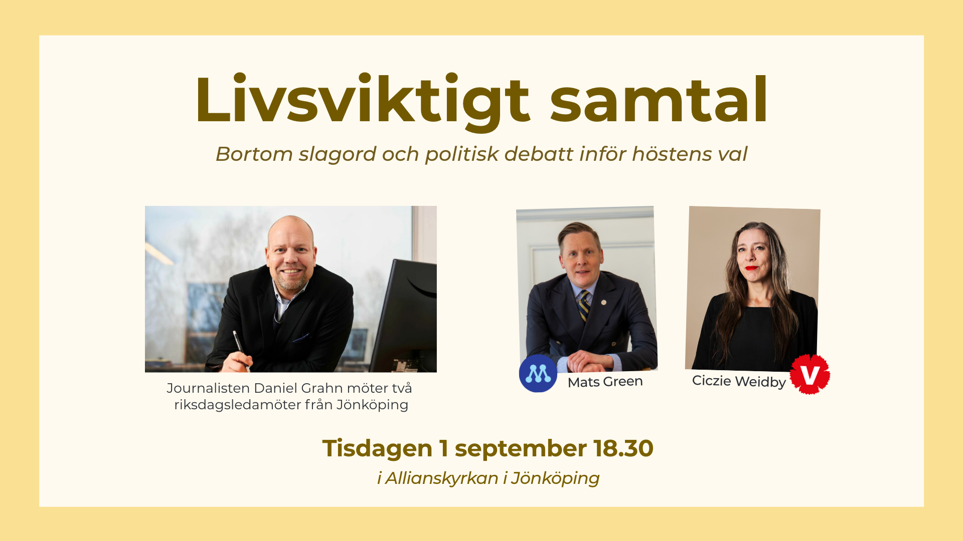 Politikersamtal 1 sept